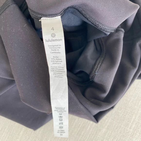 Lululemon Wunder Train High-Rise Crop 21"  Black Size 4 - Picture 13 of 13